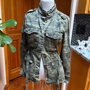 BKE Olive Camouflage Utility Jacket